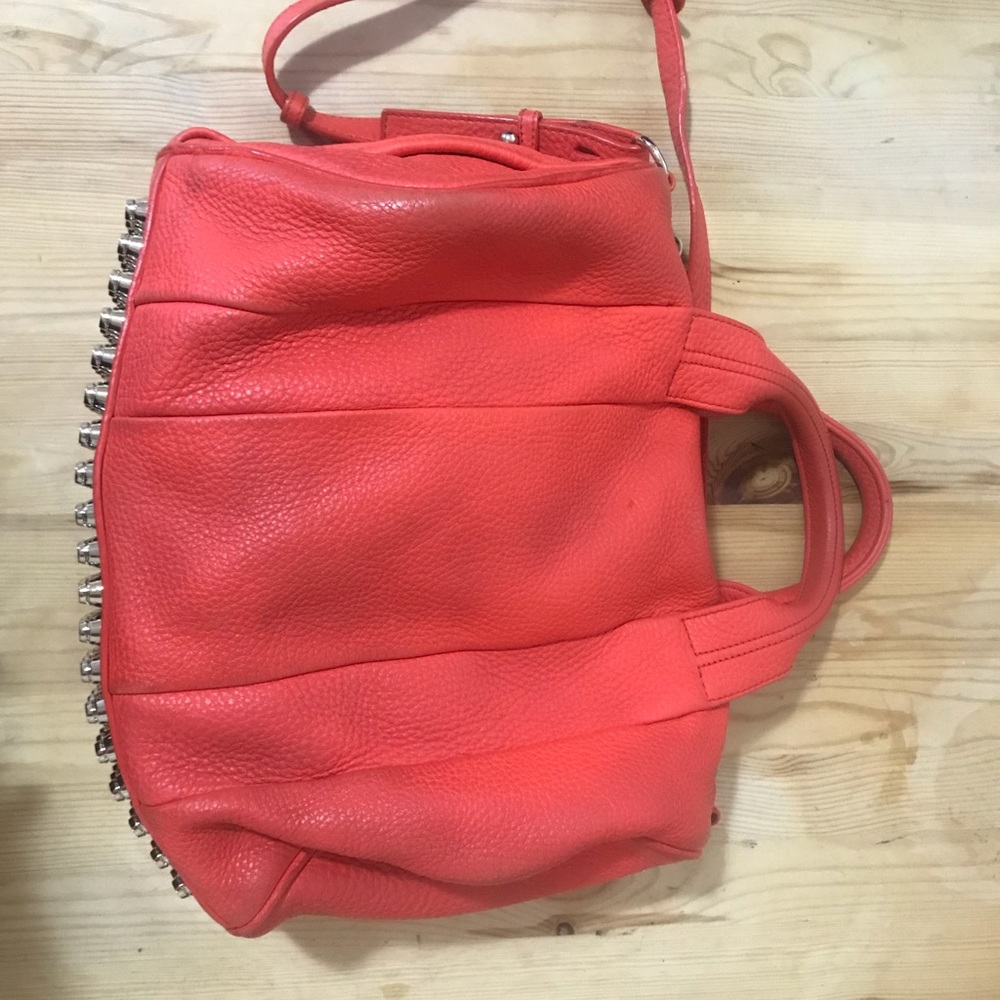 alexander wang rocco soft pebble bag in orange
